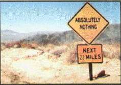 absolutely nothing next 22 miles