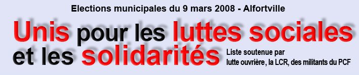 Unis Pour les luttes sociales et les solidarités