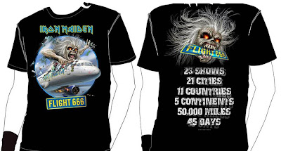 iron maiden flight 666 t shirt