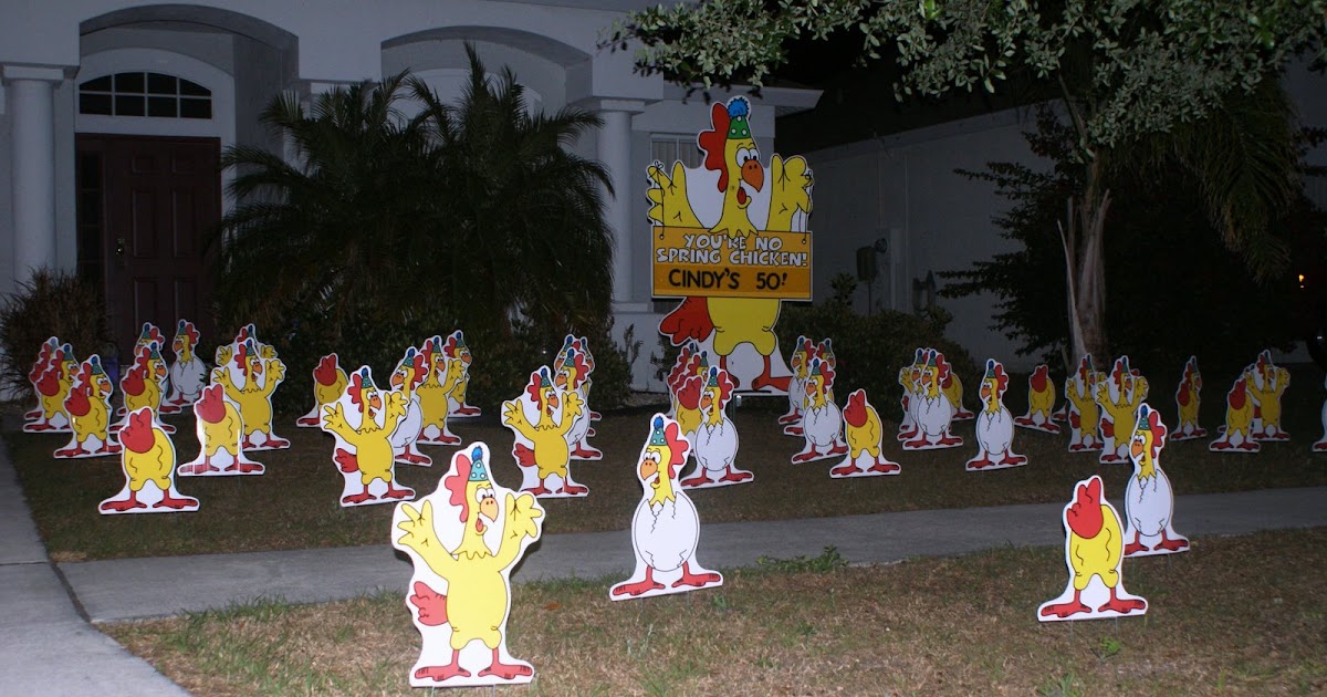 *BIRTHDAY YARD FLOCKING & DECORATIONS* TAMPA, FL CALL TODAY 813777