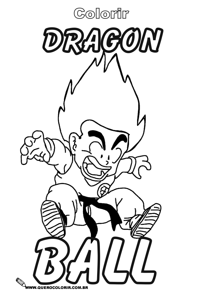 Desenhos para colorir de dragon-ball-z para baixar - Dragon Ball Z