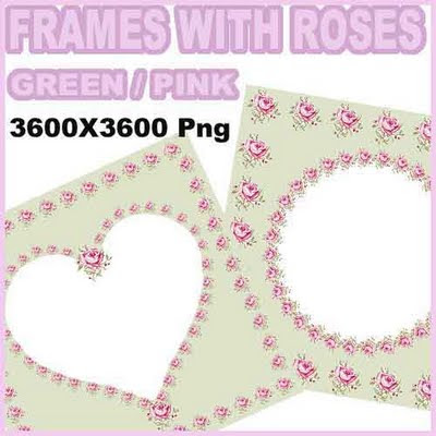 http://villagedigiscrapfreebies.blogspot.com/2009/09/frames-with-roses-green-pink.html