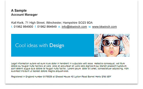 email footer