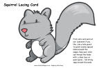 squirrel lacing card squirrel lacing card