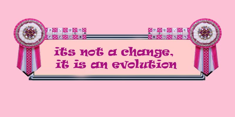 "its not a change, it's an evolution"