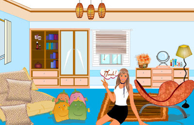Arreglar y decorar la habitación de la chica