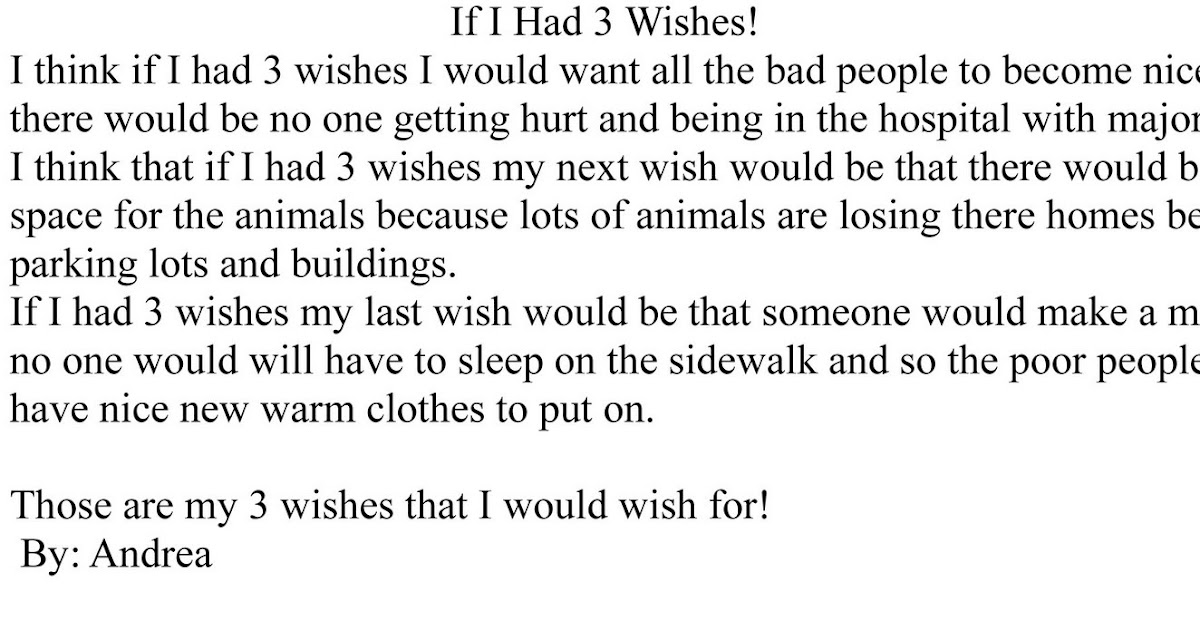 Three wishes in life image