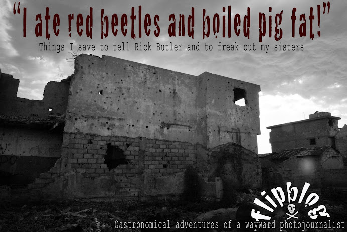 i ate red beetles and boiled pig fat!