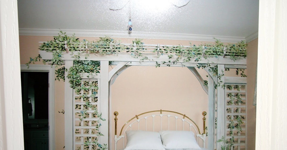 . Trompe L'oeil Bedroom Trellis