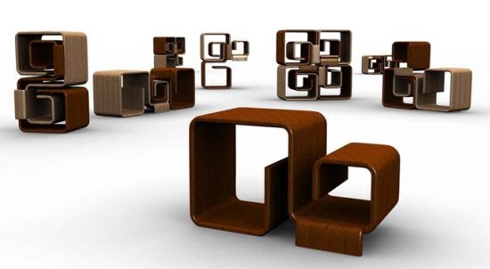 FCT27BK Lightweight Concrete Artistic Style Furniture With Multifunction