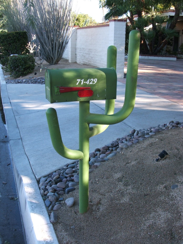 Cyclist Paul's Travels Mailboxes in Palm Desert