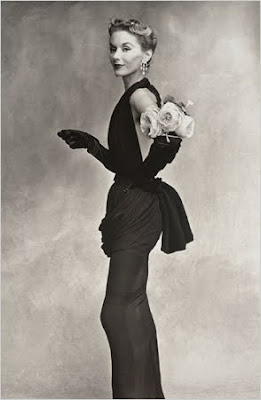 Heaven Can Wait - Woman with Roses, Paris 1950: Lisa Fonssagrives-Penn Irving Penn's wife of 42 years