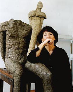 Polish sculptor Magdalena Abakanowicz