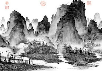 Heaven Can Wait - Phantom Landscape by Yang Yongliang