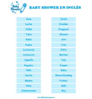 juegos para baby showers en espanol