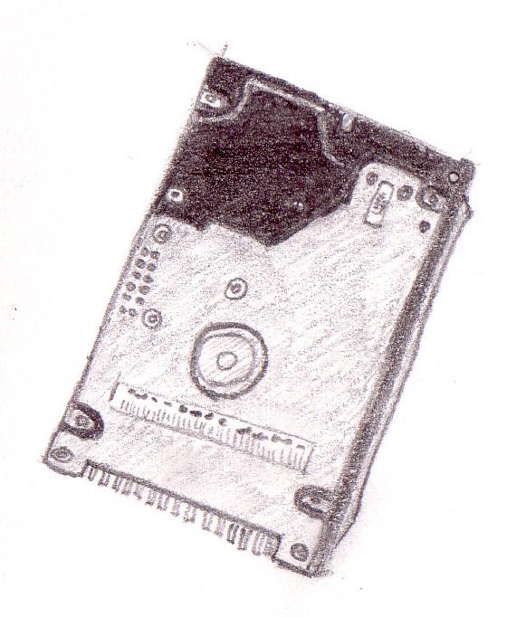 Sketching Girl Sketch 3 Laptop Hard Drive