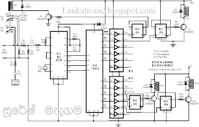Lankatronic ලංකාට්‍රොනික්: වයර්ලස් රිමොට් ටොන් ඩිකොඩර් ... 74154 pin diagram 