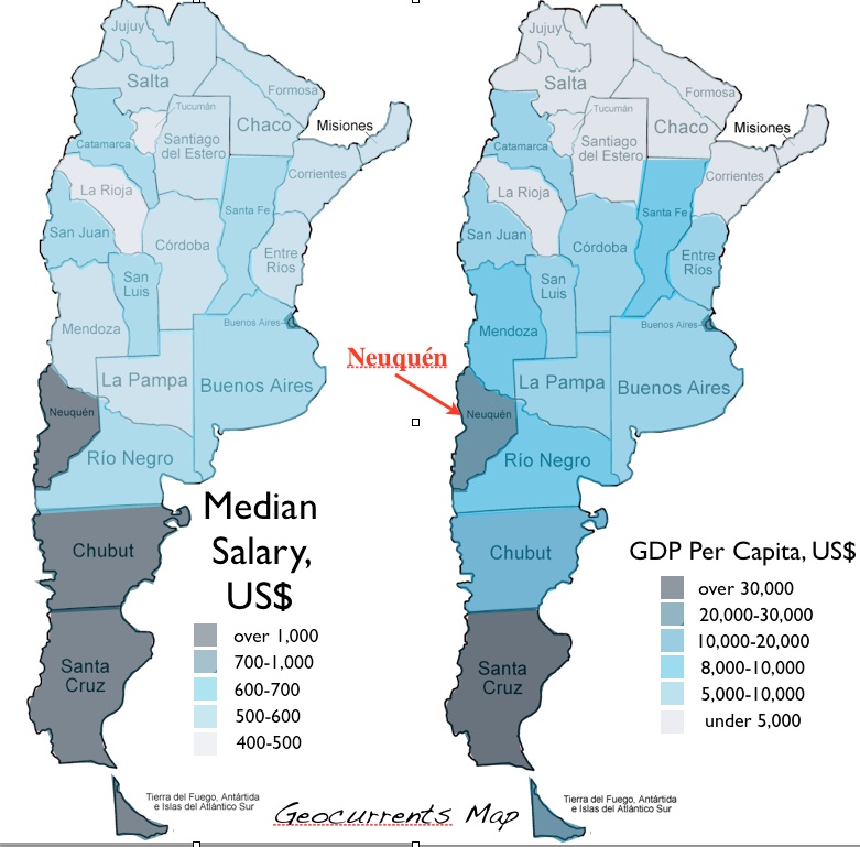 Argentina’s Regional Disparities and the Rise of Neuquén GeoCurrents