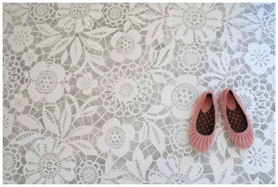 gray painted floor