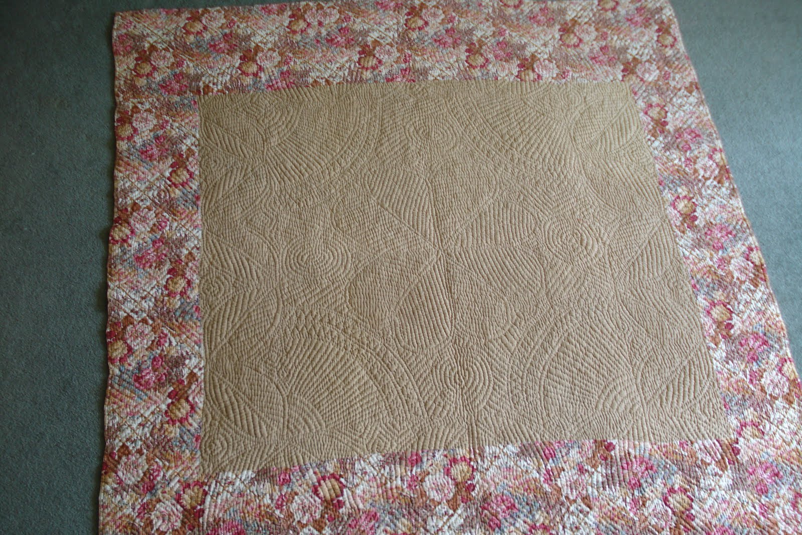 Welsh Quilts Floral Bordered Welsh Quilt
