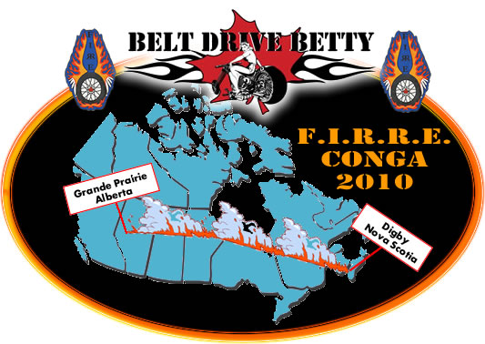 Canada's Renee “Belt Drive Betty” Charbonneau mounted her bike Saturday ... Canada's Renee “Belt Drive Betty” Charbonneau mounted her bike Saturday ...