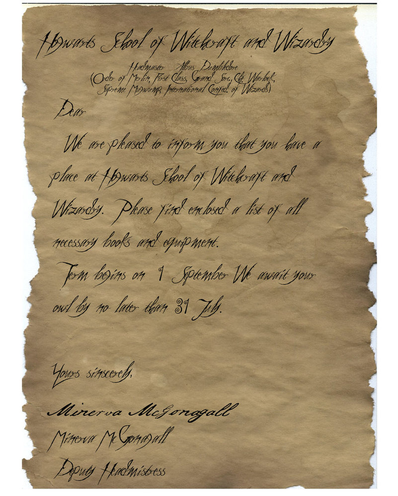 Harry Potter Font Letter Generator.