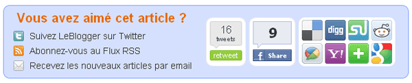 Nouvelle Barre de partage Blogger