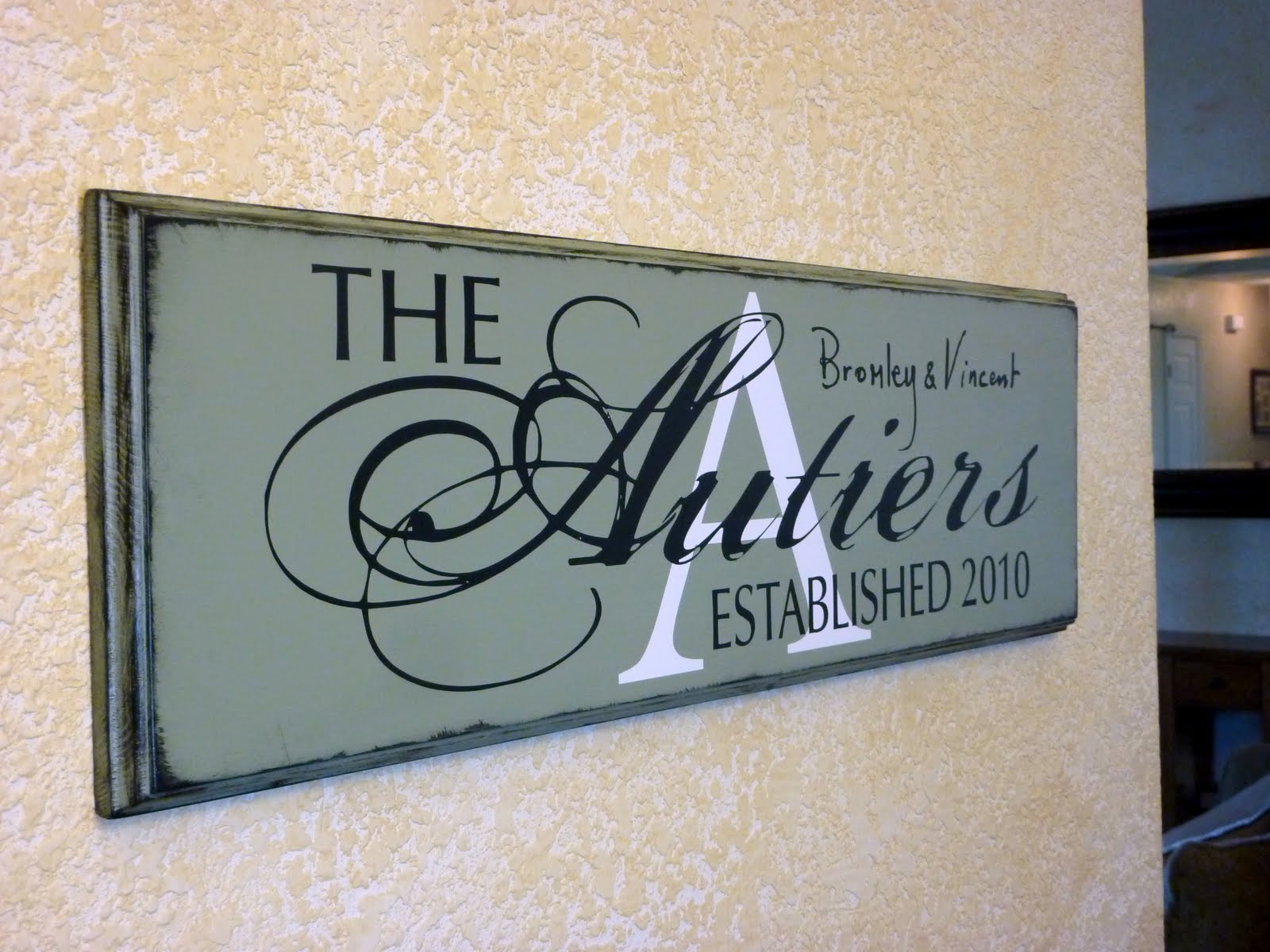 Knick Knack on Wood Custom Family Name Boards