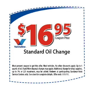 Goodyear oil change coupons 2018