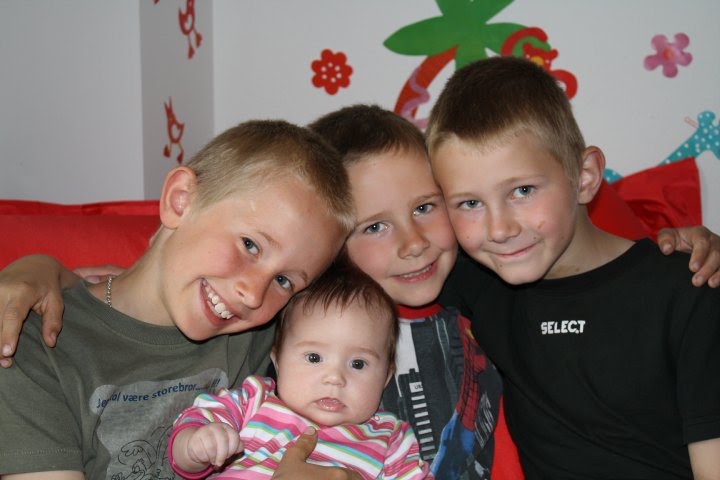 Mine 4 børn - Tobias, Miley, Magnus og Emil