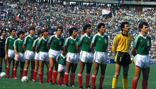 Resultado de imagem para seleção mexicana 1986