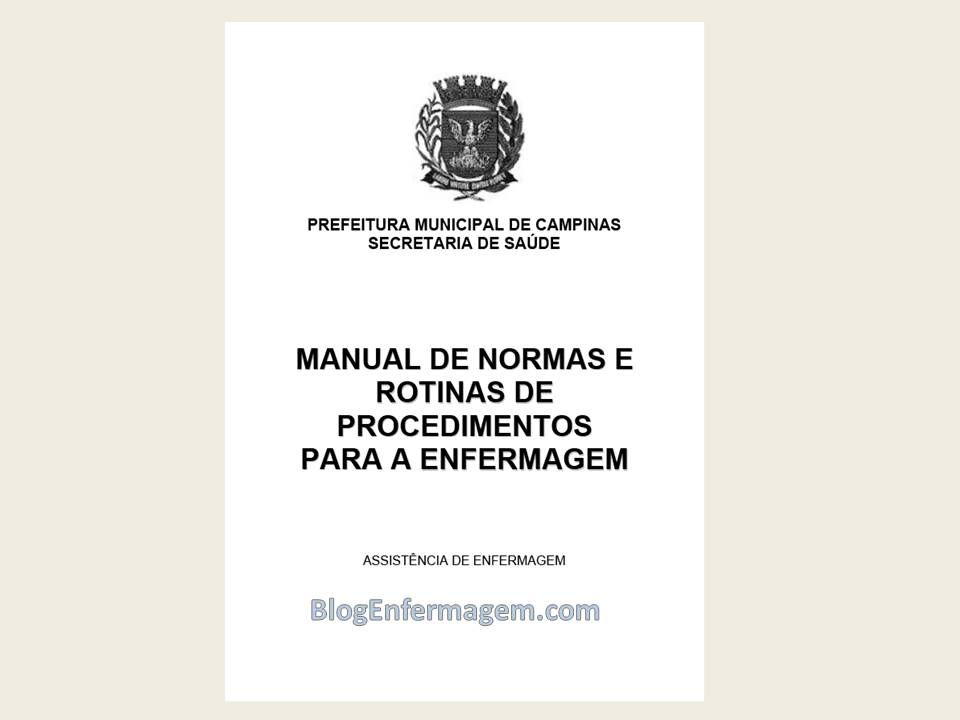 Manual De Normas E Rotinas De Enfermagem Em Pediatria