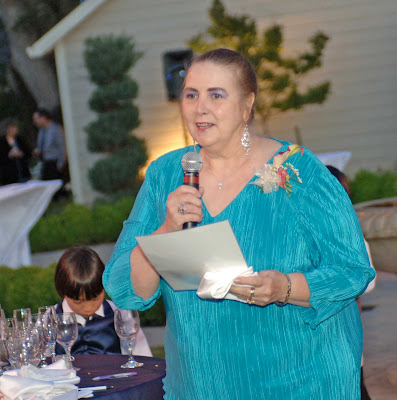 Mother of the groom reads her poem Mother of the groom reads her poem
