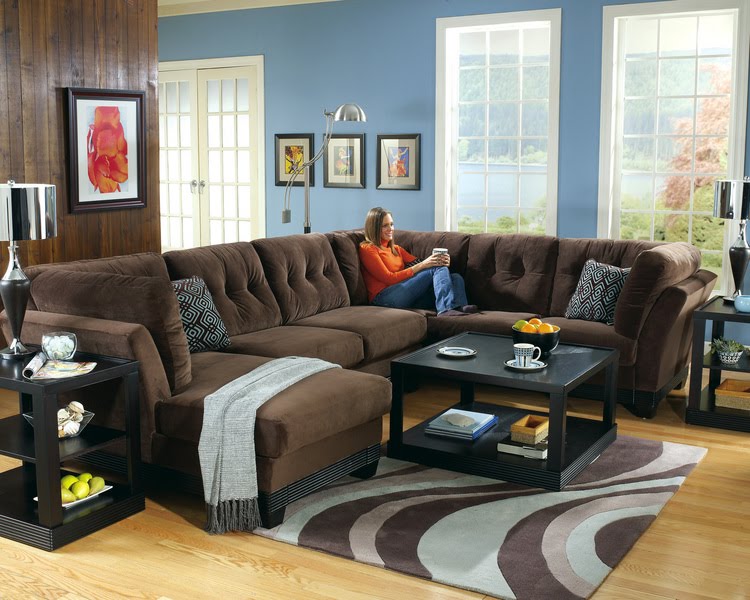 Home decor living room blue wall color