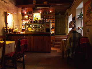 Tallinn old town coffee shop and pottery