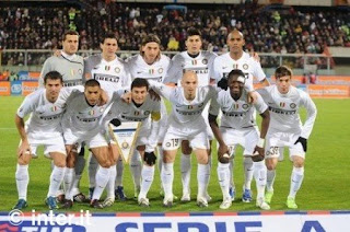 foto pemain Inter Milan saat melawan Catania