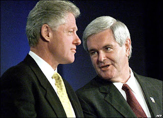 'oh dude, on the dress?' clinton gingrich