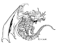 Scary Dragon Coloring Pages picture
