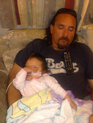 Daddy and Trinz asleep