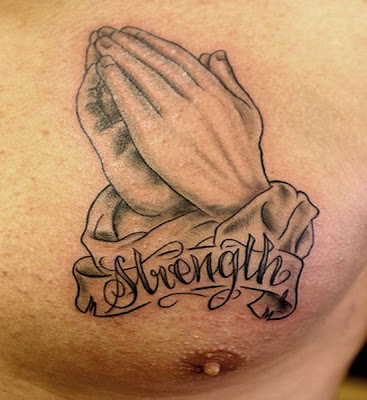 Praying Tattoos Design. Whenever in hitch, we pray to idol to ask for power