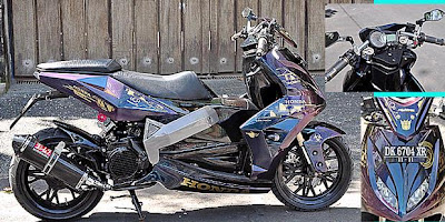Modifikasi Honda Vario CBS Techno Low rider