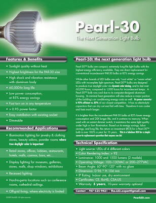 P-30 LED Sell Sheet P-30 LED Sell Sheet