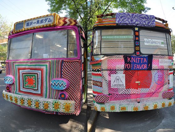 Knitted Bus from Mexico