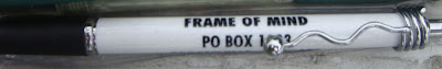 Frame of Mind Pen from Forestville on the trunk of the Mercedes Pens