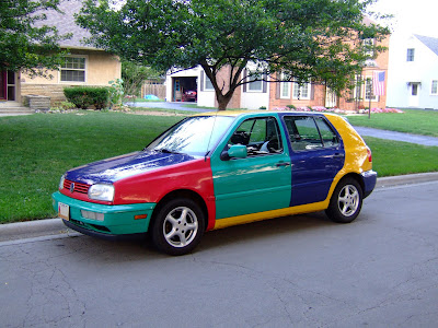 The Original 1996 VW Golf Harlequin Art Car