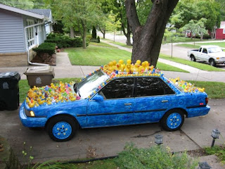 The Duckmobile Art Car by Jen Mulder Side