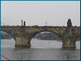 Vltava River and Charles Bridge, Prague, Czech Republic Vltava River and Charles Bridge, Prague, Czech Republic