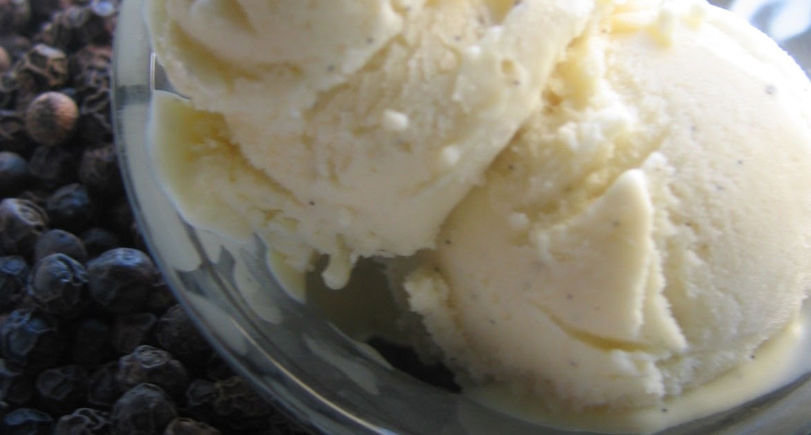 Fat and Happy Blog Black Pepper Ice Cream