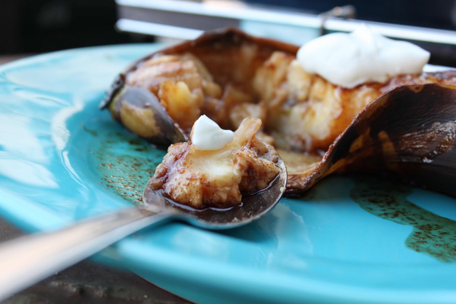 Fat and Happy Blog Grilled, Caramelized Banana