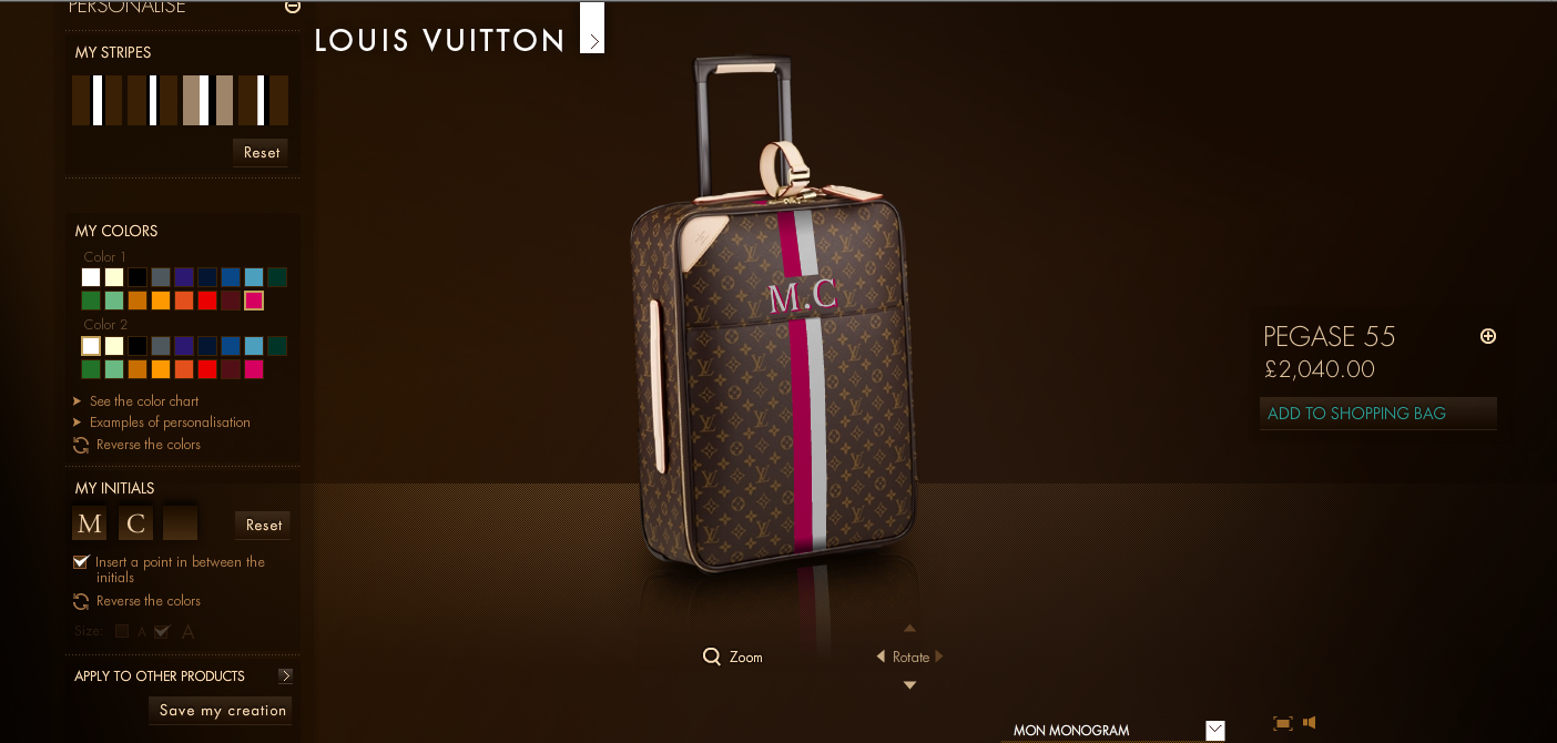 louis vuitton personalised initials